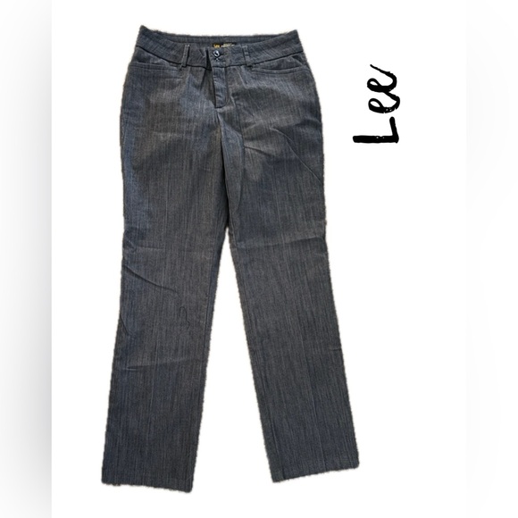 Lee Women's Charcoal Straight Leg Jeans - Picture 1 of 4